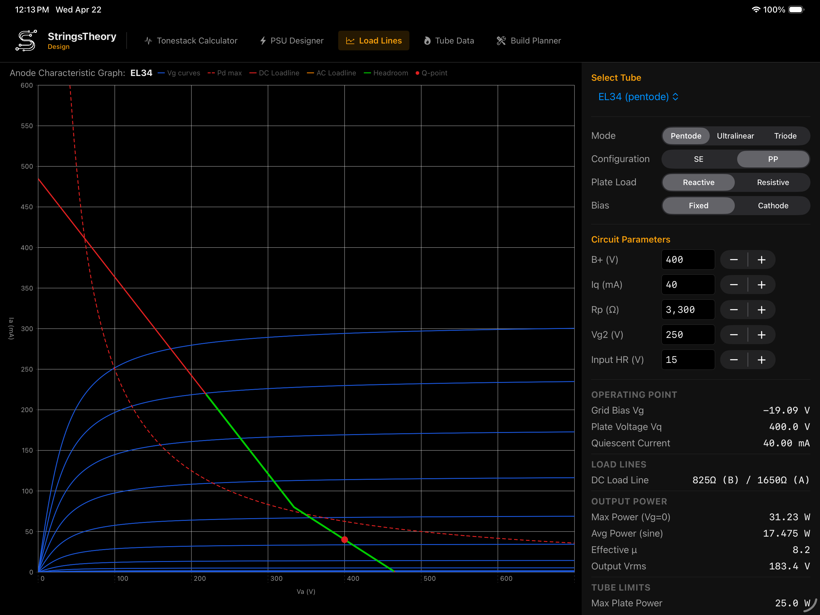PSU Designer on iPad