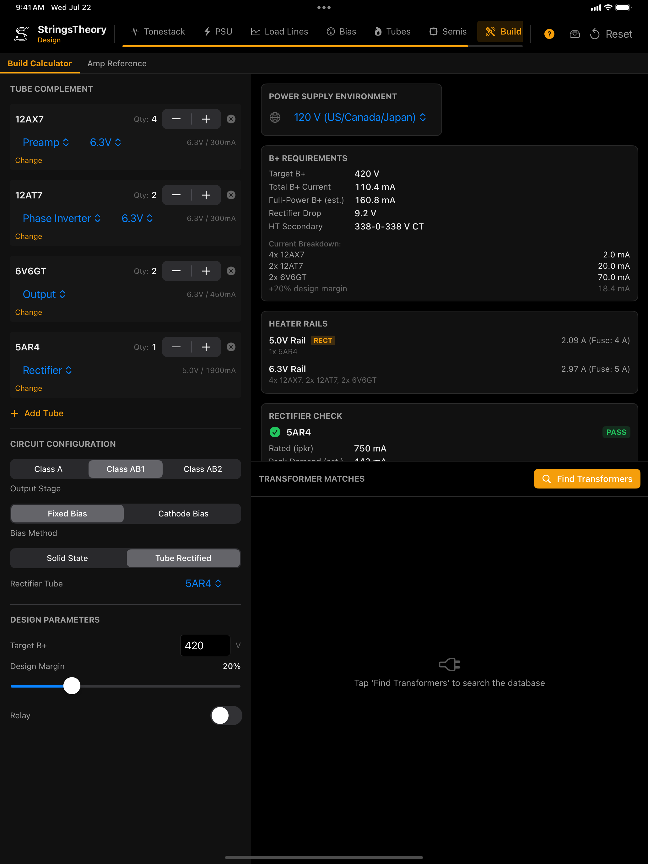 Build Planner on iPad